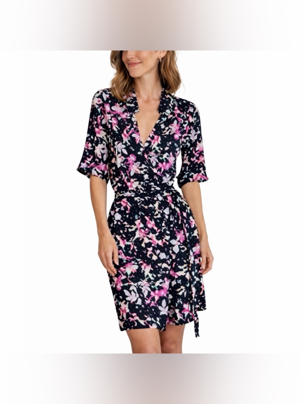 Diane Von Furstenberg Jessica Floral Wrap Dress